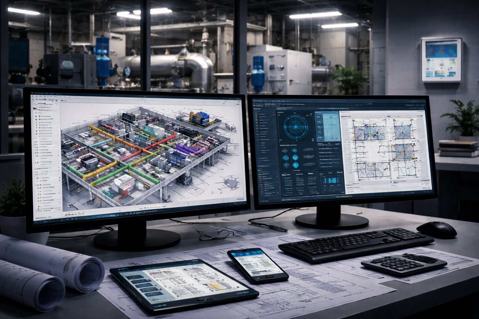 HVAC system design and supply with IIOT